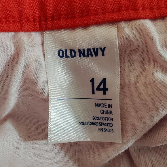 Old Navy Red Straight Leg Jeans - Picture 4 of 6